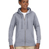 Ladies' Organic/Recycled Heathered Fleece Full-Zip Hooded Sweatshirt