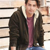 Men's Sherpa-Lined Full-Zip Hooded Sweatshirt