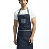 Domain Contrast Denim Bib Apron