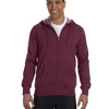 Unisex Heathered Full-Zip Hooded Sweatshirt
