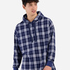 Unisex Flannel Hooded Pullover