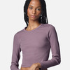 Women's Baby Rib Long Sleeve Cropped Tee