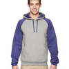 Adult NuBlendĀ® Colorblock Raglan Pullover Hooded Sweatshirt