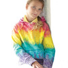 Girls’ Courtney Burnout V-Notch Hooded Sweatshirt