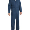 Men's Extended Sizes Button-Front Cotton Coveral