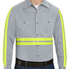 Men's Tall Enhanced Visibility Long Sleeve Cotton Work Shirt