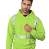 Unisex USA-Made High Visibility Hooded Sweatshirt