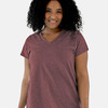 Women's Curvy Collection Fine Jersey V-Neck Tee