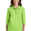 Ladies Silk Touch 3/4 Sleeve Polo