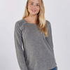 Women's Solid Preppy Patch Long Sleeve T-Shirt