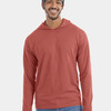 Unisex Garment-Dyed Jersey Hooded Long Sleeve T-Shirt
