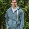Unisex Vintage Fleece Full-Zip Hooded Sweatshirt